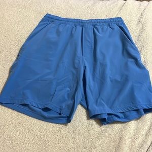blue lulu lemon men’s shorts